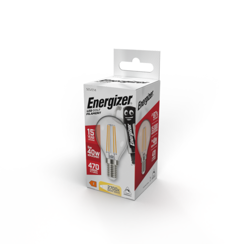  Energizer Kogel Filament E14 5W (40W) 2700K 470LM Dimbaar 