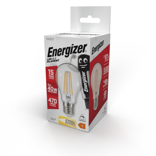  Energizer Normaal Filament E27 5W (40W) 2700K 470LM Dimbaar 