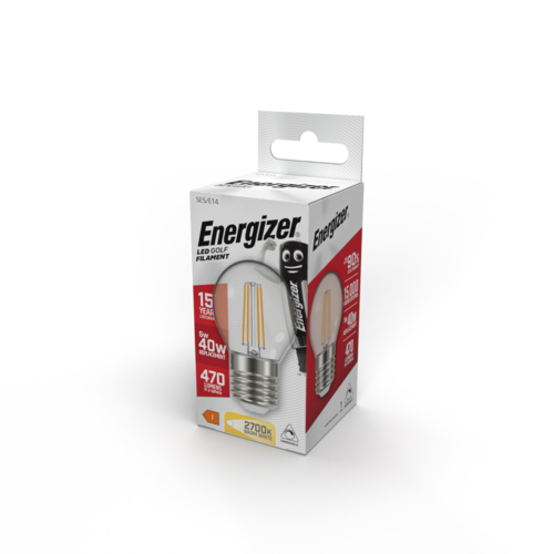  Energizer Kogel Filament E27 5W (40W) 2700K 470LM Dimbaar 