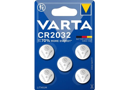  Varta 6032 CR2032 Lithium blister 5 