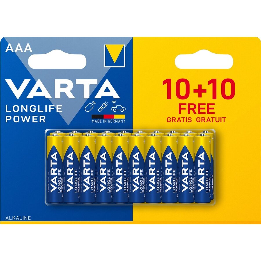 4903 AAA Longlife Power Alkaline blister 10+10-1