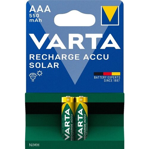  Varta 56733 AAA Solar 550mAh Recharge blister 2 