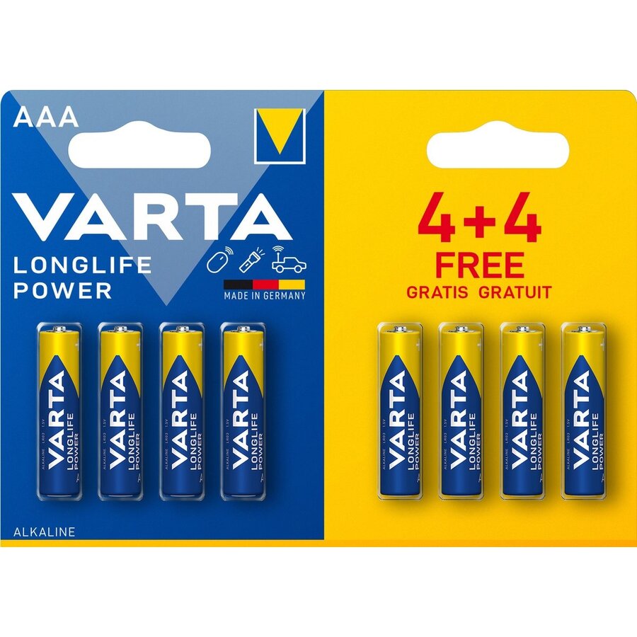 4903 AAA Longlife Power Alkaline blister 4+4-1