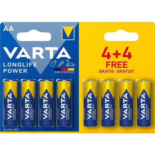  Varta 4906 AA Longlife Power Alkaline blister 4+4 