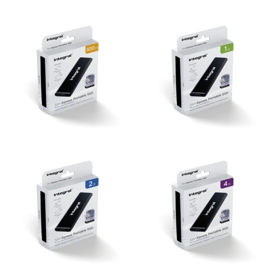 500GB SlimXpress Portable SSD USB-C 3.2-7