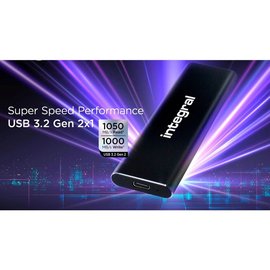 500GB SlimXpress Portable SSD USB-C 3.2-8