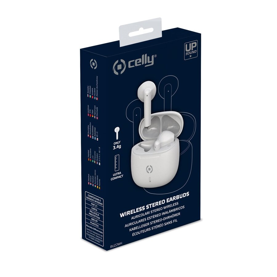 Oordopjes Wireless Stereo Earbuds Buzz2 White-1