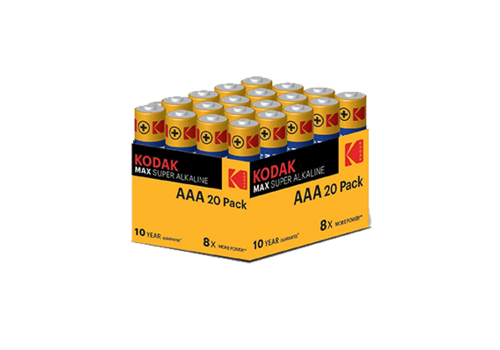  Kodak AAA MAX Alkaline battery 20 pack 