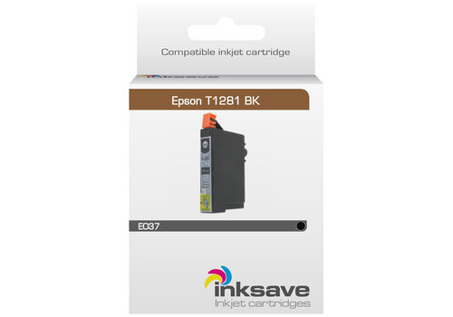  Inksave Inkt cardridge Epson T1281 BK 