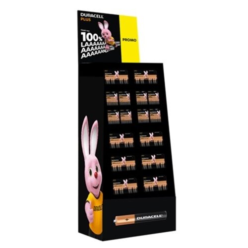  Duracell Plus 100% Display 8-pack SO (45x AAA & 80x AA) 