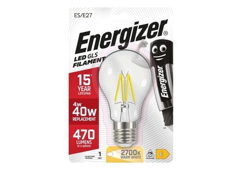  Energizer Normaal Filament E27 4W(=40W) 470LM Blister 