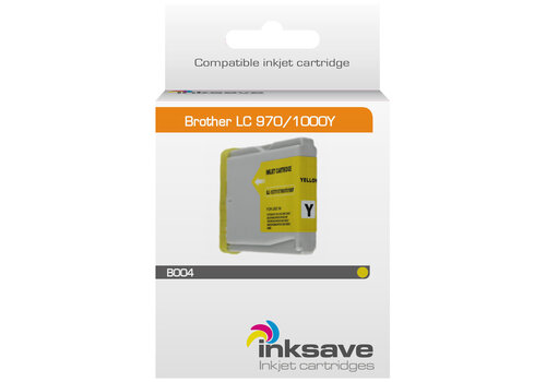  Inksave Inkt cartridge Brother LC 970/1000 Y 