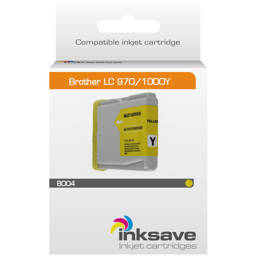  Inksave Inkt cartridge Brother LC 970/1000 Y 