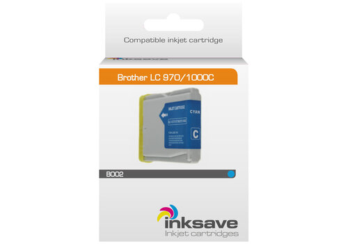  Inksave Inkt cartridge Brother LC 970/1000 C 