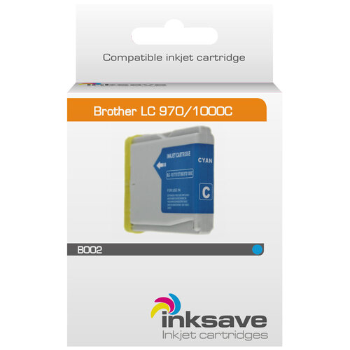  Inksave Inkt cartridge Brother LC 970/1000 C 