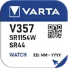 Varta 357 (44W) Silver Oxide mini blister 1