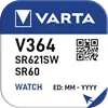 Varta 364 (621SW) Silver Oxide mini blister 1