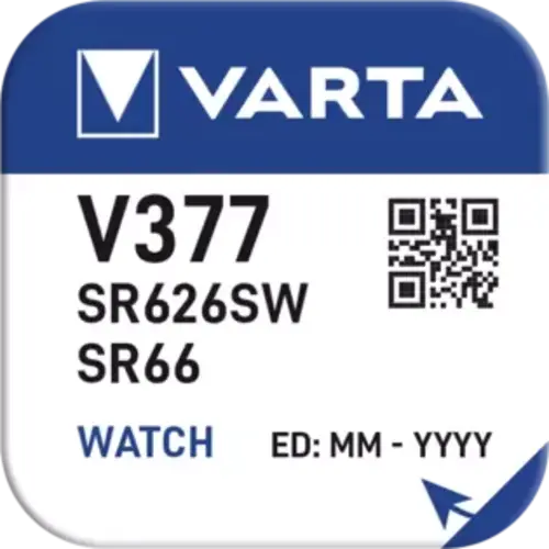  Varta 377 (626SW) Silver Oxide mini blister 1 