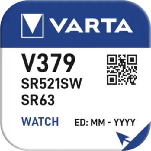  Varta 379 (521SW) Silver Oxide mini blister 1 