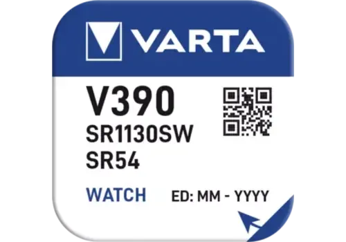  Varta 390 (1130SW) Silver Oxide mini blister 1 