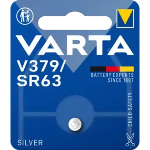  Varta 379 (SR63/521SW) Silver Oxide blister 1 