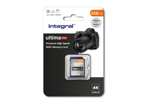  Integral 256GB Premium High Speed SDXC V30 UHS-I U3 