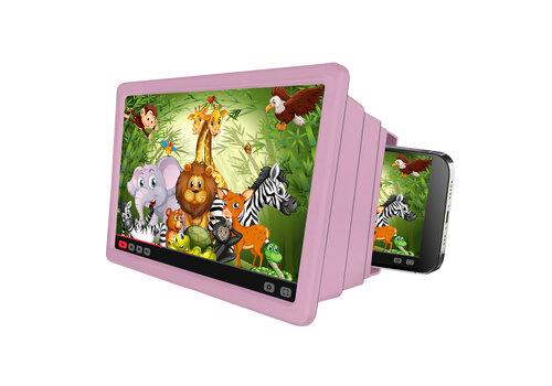  Celly Kidsmovie Screen Magnifier Roze 