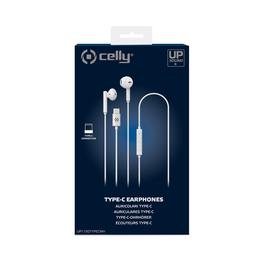 Earphones Wired USB-C White-1