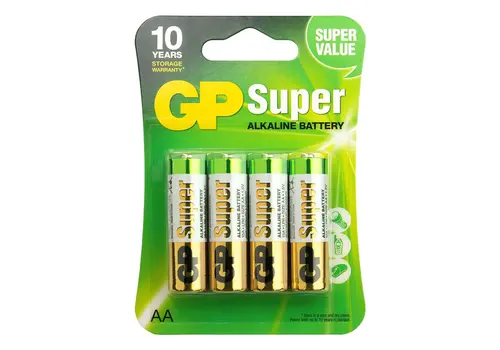  GP Batteries AA Super Alkaline blister 4 