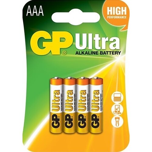  GP Batteries AAA Ultra Alkaline blister 4 