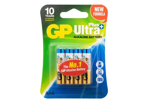  GP Batteries AAA Ultra Plus Alkaline blister 4 