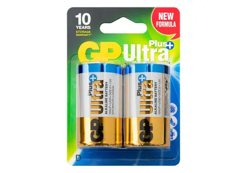  GP Batteries D Ultra Plus Alkaline blister 2 