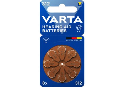  Varta 312 Hearing Aid blister 8 