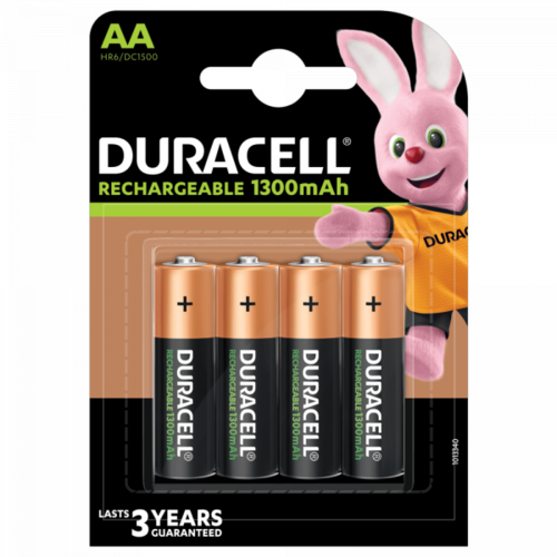  Duracell AA 1300mAh NimH Rechargeable blister 4 