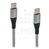 Data en laadkabel USB-C > USB-C 2m PRO grijs