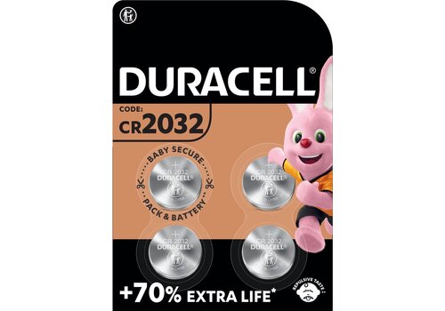  Duracell CR2032 3V Lithium blister 4 