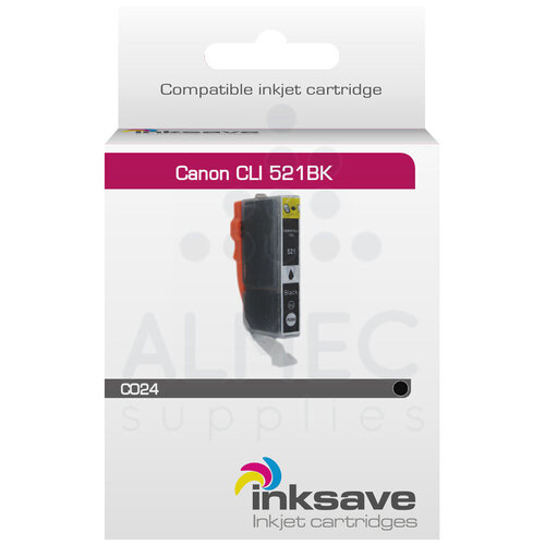  Inksave Inkt Cardridge Canon CLI 521 BK 
