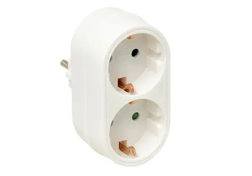  VB Extend Verdeelstekker + RA 2V verticaal wit 