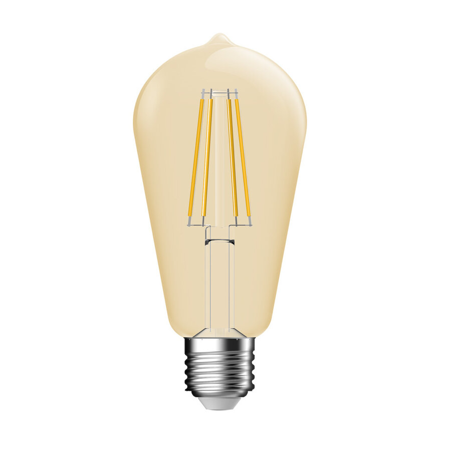 Deco E27 | ST64 | Dim | 2500 Kelvin | 400 Lumen | Light Bulb | Gold colour-1