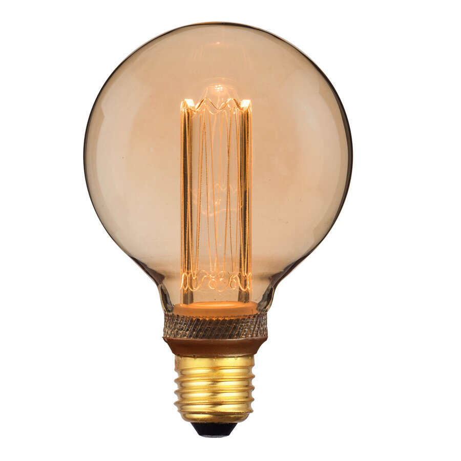 Deco E27 | G95 Retro | Dim | 1800 Kelvin | 120 Lumen | Light Bulb | Gold colour-1