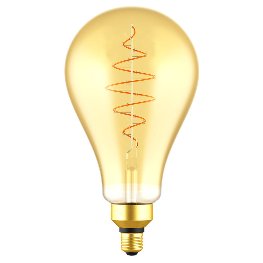 Deco E27 | PS160 Spiral | Dim | 2200 Kelvin | 600 Lumen | Light Bulb | Gold colour-1