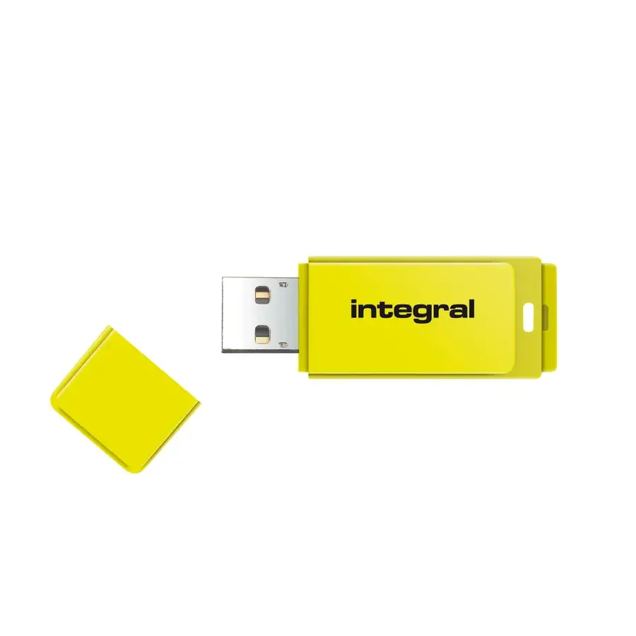 32GB Neon USB Flash Drive - Yellow-1