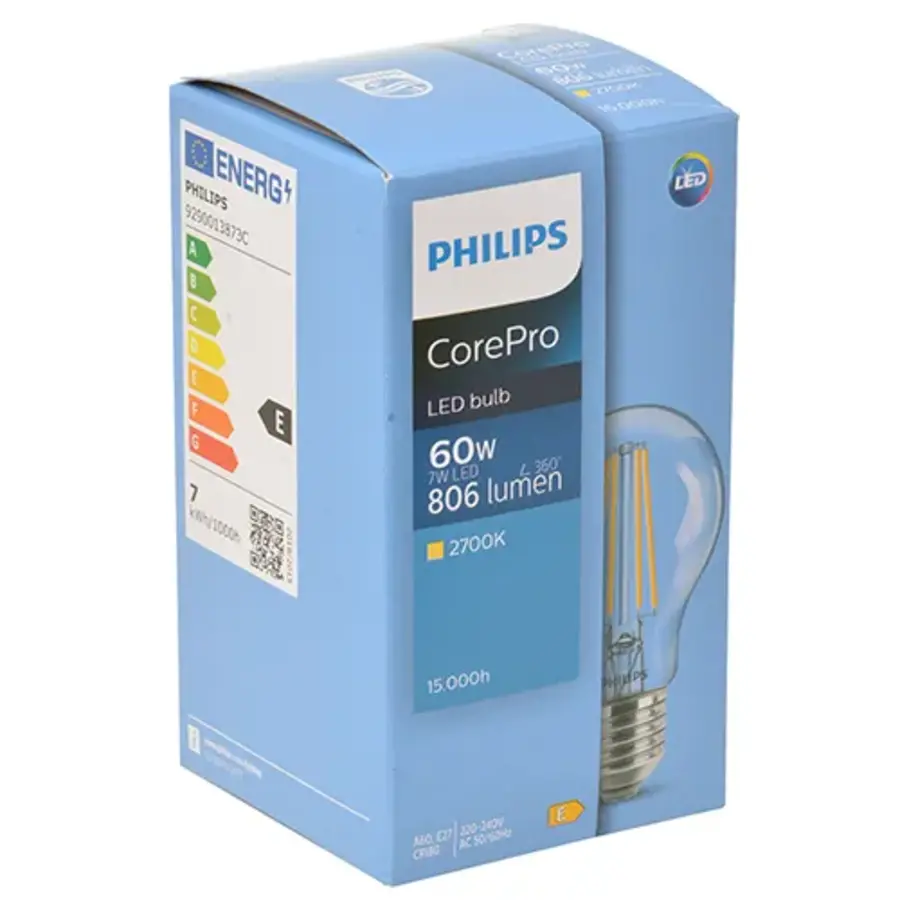 CorePro LEDBulb 7-60W E27 A60 827 CL Glas Niet Dimbaar-2