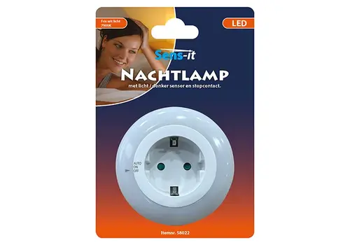  Sens-it LED Nachtlamp 7900K + WCD & licht/donker sensor 