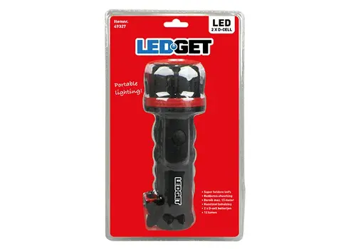  LEDGET Zaklamp LED Medium 2x D 