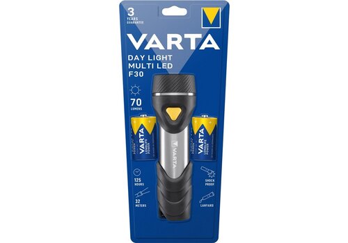  Varta 17612 Day Light Multi LED F30 (incl. 2xD batterij) 