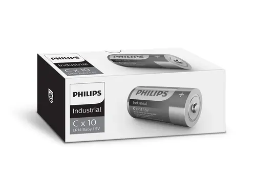 Philips  Industrial Alkaline C/LR14 10 pack   Philips  Industrial Alkaline C/LR14 10 pack