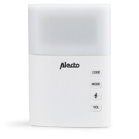 thumb-Draadloze Deurbel met Flitslicht Wit-2