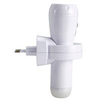 thumb-Oplaadbare LED Zaklamp / Automatisch nachtlampje Wit-2