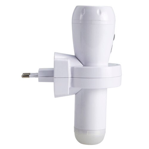  Alecto Oplaadbare LED Zaklamp / Automatisch Nachtlampje Wit 
